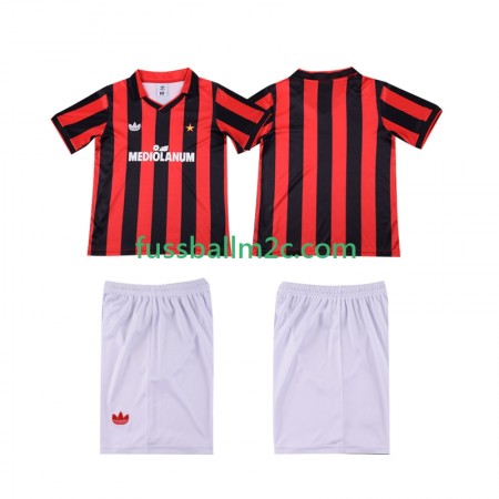 Fußballtrikots AC Mailand 1991 Retro Kinder Heim Trikotsatz 1990 Fußballtrikots AC Mailand 1991 Retro Kinder Heim Trikotsatz 1990